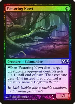 Festering Newt FOIL Magic 2014 / M14 NM Black Common MAGIC MTG CARD ABUGames - Image 1
