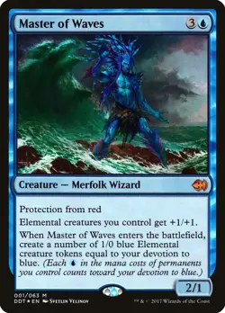 Master of Waves FOIL Merfolk vs. Goblins NM Blue Mythic Rare MTG CARD ABUGames - Image 1