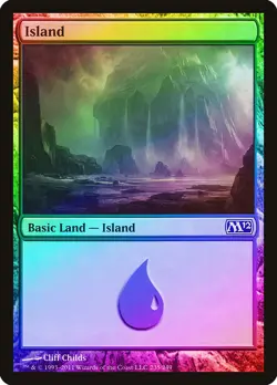Island (235) FOIL Magic 2012 / M12 NM Basic Land MAGIC GATHERING CARD ABUGames - Image 1