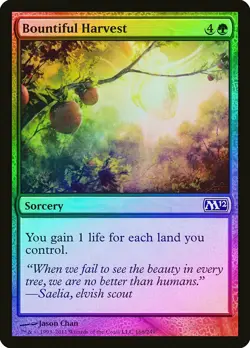 Bountiful Harvest FOIL Magic 2012 / M12 NM Green Common MAGIC CARD ABUGames - Image 1