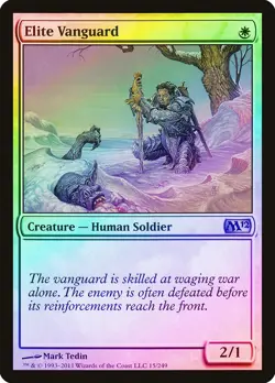 Elite Vanguard FOIL Magic 2012 / M12 NM White Uncommon MAGIC MTG CARD ABUGames - Image 1