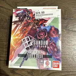 ST03 Gundam Card Game Starter Deck Zeon’s Rush NEW SEALED - Image 1