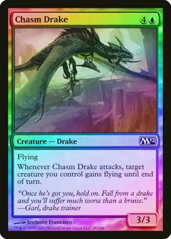 Chasm Drake FOIL Magic 2012 / M12 NM Blue Common MAGIC GATHERING CARD ABUGames - Image 1