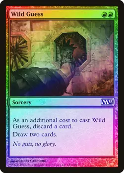 Wild Guess FOIL Magic 2013 / M13 NM Red Common MAGIC GATHERING CARD ABUGames - Image 1