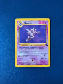 Pokemon TCG Haunter 21/62 Fossil Non Holo Rare WOTC Card - Image 1