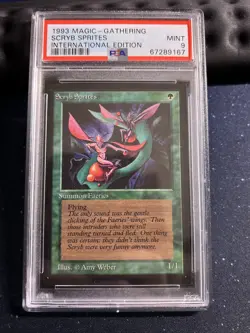 PSA 9 Scryb Sprites International Collector's Edition Magic Gathering IE 1993 - Image 1