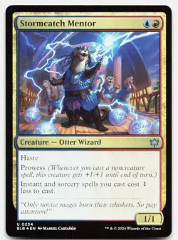 Stormcatch Mentor 234 Uncommon Bloomburrow Magic: The Gathering Foil Near Mint - Image 1