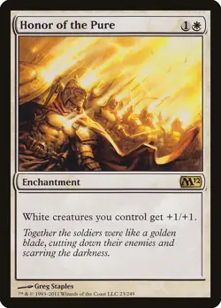 Honor of the Pure Magic 2012 / M12 PLD White Rare MAGIC MTG CARD ABUGames - Image 1