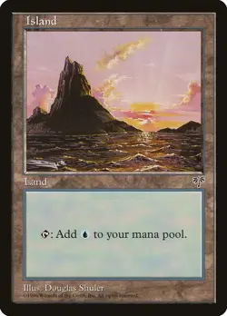 Island (D) Mirage NM Basic Land MAGIC THE GATHERING MTG CARD ABUGames - Image 1