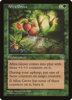 Afiya Grove Mirage PLD Green Rare MAGIC THE GATHERING MTG CARD ABUGames - Image 1