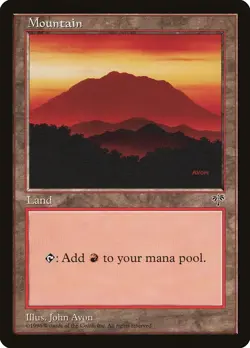 Mountain (D) Mirage PLD Basic Land MAGIC THE GATHERING MTG CARD ABUGames - Image 1