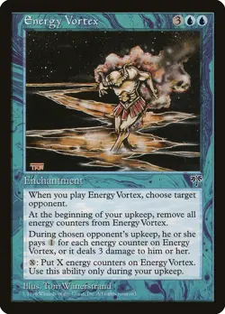 Energy Vortex Mirage NM Blue Rare MAGIC THE GATHERING MTG CARD ABUGames - Image 1