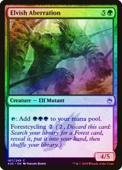 Elvish Aberration FOIL Masters 25 NM Green Common MAGIC MTG CARD ABUGames - Image 1