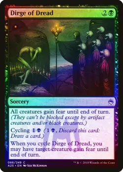 Dirge of Dread FOIL Masters 25 NM Black Common MAGIC GATHERING CARD ABUGames - Image 1