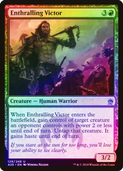 Enthralling Victor FOIL Masters 25 NM Red Uncommon MAGIC MTG CARD ABUGames - Image 1