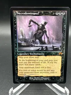 Magic the Gathering Mtg Modern Horizons 3 Necrodominance Retro Foil MH3 #411 - Image 1