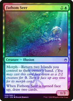 Fathom Seer FOIL Masters 25 NM Blue Common MAGIC THE GATHERING CARD ABUGames - Image 1