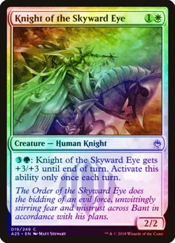 Knight of the Skyward Eye FOIL Masters 25 NM White Common MAGIC CARD ABUGames - Image 1