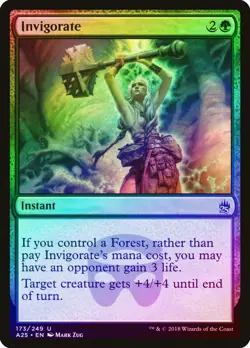 Invigorate FOIL Masters 25 NM Green Uncommon MAGIC THE GATHERING CARD ABUGames - Image 1