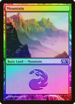 Mountain (243) FOIL Magic 2012 / M12 NM Basic Land MAGIC MTG CARD ABUGames - Image 1