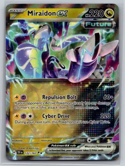 Miraidon ex 0122/162 Temporal Forces DR Holo Pokemon Card NM Condition - Image 1