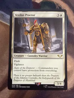 Universes Beyond: Warhammer 40,000 #19 Vexilus Praetor MTG Magic The Gathering - Image 1