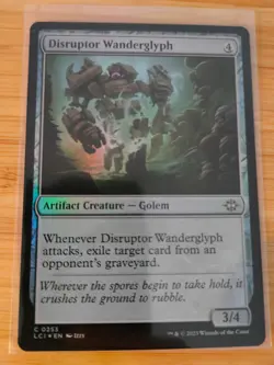 MTG Disruptor Wanderglyph (FOIL) 0253 Lost Caverns of Ixalan M/NM Free UK P&P - Image 1