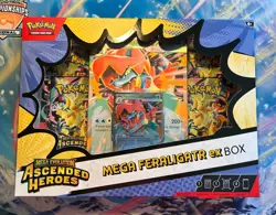 Pokemon TCG - Ascended Heroes - Mega Feraligatr ex Box - New and Sealed - Image 1