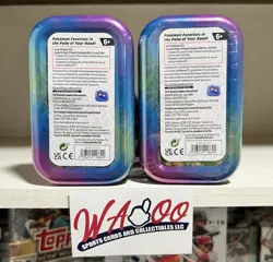 Pokemon Scarlet & Violet Prismatic Evolutions Factory Sealed Mini Tin - 2x Tins - Image 2