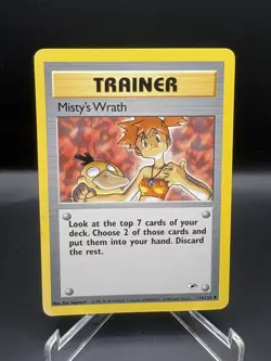 Pokemon Card Gym Heroes Misty's Wrath 114/132 Uncommon LP+ - Image 1