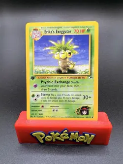 Erika's Exeggutor 44/132 1st Edition Uncommon Gym Heroes Pokemon NM 2000 WOTC - Image 1
