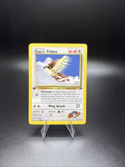 Koga's Pidgey 49/132 Uncommon Gym Challenge Pokemon 1st Edition NM - Image 1