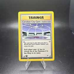Cerulean City Gym 108/132 1999 1st Edition Pokemon Gym Heroes Regular NM -j - Image 1