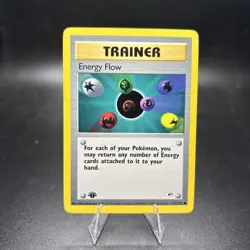 Energy Flow - NM 1st Edition Gym Heroes 122/132 Pokemon Regular Common -j - Image 1
