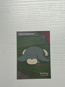 Snorlax #143 HV14 Foil - Pokemon 2000 Topps TV Heroes & Villians - Blue Logo - Image 3