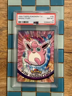 GRADED PSA 8 1999 TOPPS Pokemon T.V. WigglyTuff #40 - Image 1