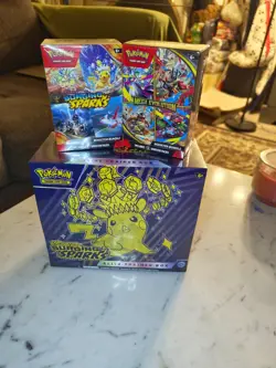 Pokemon Surging Sparks ETB + Booster Bundle Surging Sparks & Mega Evolution - Image 2