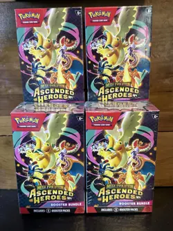 Pokemon TCG ASCENDED HEROES Booster Bundle 4 Boxes! Brand New & Sealed! - Image 1
