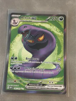 Arbok ex - 185/165 Sv: Scarlet & Violet 151 - Full Art Holo - Pokemon 2023 - NM - Image 1