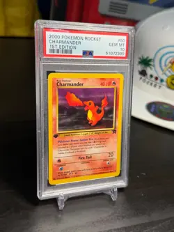 2000 pokemon rocket charmander 1st edition PSA 10 - Image 3