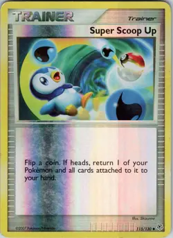 Super Scoop Up 115/130 Diamond and Pearl Pokemon MP Reverse Holo - Image 1
