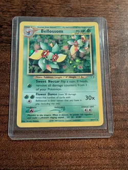 Pokemon Card TCG Bellossom Neo Genesis 3/111 Holo Unlimited Holo Rare NM 3/111 - Image 1