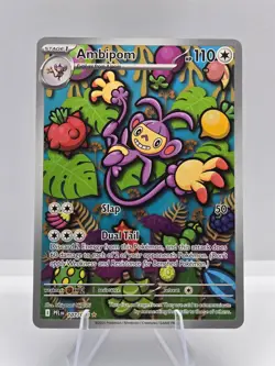 Ambipom 107/094 Illustration Rare Phantasmal Flames Pokemon NM #2 - Image 1
