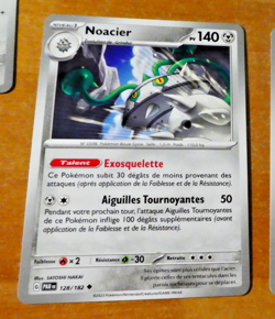 POKEMON FAILLE PARADOXE CARD CARTE NOACIER 128/182 PAR FR JCC MINT - Image 1