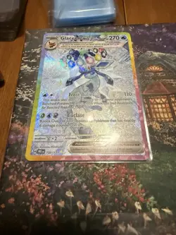 Pokemon TCG Prismatic Evolutions Glaceon EX Card 150/131 Near Mint Condition - Image 1