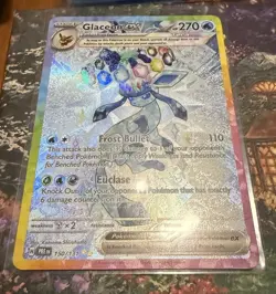 Pokemon TCG Prismatic Evolutions Glaceon EX Card 150/131 Near Mint Condition - Image 2