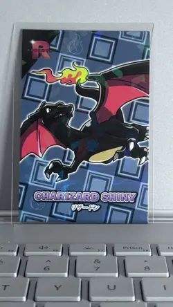 Pokemon Charizard Shiny #5 Cracked Ice Holo Team Rocket Card Database Set Peru - Image 1