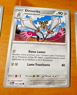POKEMON FAILLE PARADOXE CARD CARTE DIMOCLES 133/182 PAR FR JCC MINT - Image 1