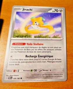 POKEMON FAILLE PARADOXE CARD CARTE JIRACHI 126/182 PAR FR JCC MINT - Image 1