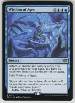 Wisdom of Ages Rare Secrets of Strixhaven 71 MTG Near Mint 2026 - Image 1
